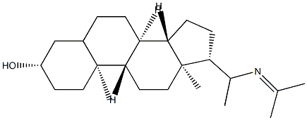 20-[(1-Methylethylidene)amino]pregnan-3β-ol Structure