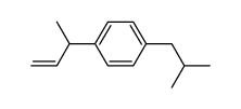 1-(1-methyl-2-propenyl)-4-(2-methylpropyl)benzene结构式
