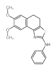 Naphtho[1,2-d]thiazol-2-amine, 4,5-dihydro-7,8-dimethoxy-N-phenyl- Structure