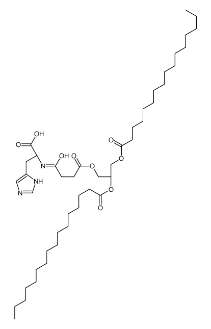 (2S)-2-[[4-[2,3-di(hexadecanoyloxy)propoxy]-4-oxobutanoyl]amino]-3-(1H-imidazol-5-yl)propanoic acid Structure