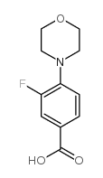 3-氟-4-(4-吗啉基)苯甲酸结构式