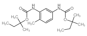 2-methylbutan-2-yl N-[2-methyl-5-(2-methylbutan-2-yloxycarbonylamino)phenyl]carbamate Structure