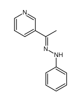 N-phenyl-N'-(1-pyridin-3-yl-ethylidene)-hydrazine结构式