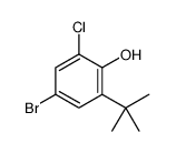 4-bromo-2-tert-butyl-6-chlorophenol Structure