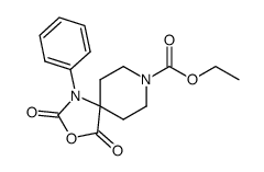 2,4-dioxo-1-phenyl-3-oxa-1,8-diaza-spiro[4.5]decane-8-carboxylic acid ethyl ester结构式