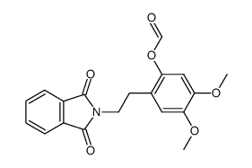 N-(2-formyloxy-4,5-dimethoxy-phenethyl)-phthalimide结构式