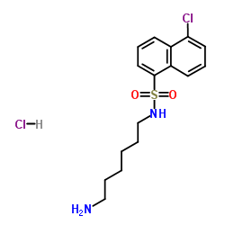 N-(6-氨基己基)-5-氯-1-萘磺酰胺盐酸盐结构式