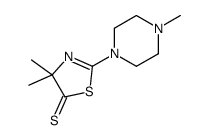 4,4-dimethyl-2-(4-methylpiperazin-1-yl)-1,3-thiazole-5-thione Structure