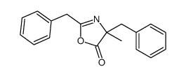 2,4-dibenzyl-4-methyl-1,3-oxazol-5-one结构式
