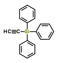 Ethynyl(triphenyl)silane Structure