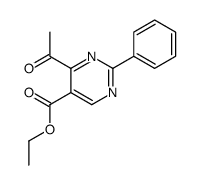 ethyl 4-acetyl-2-phenylpyrimidine-5-carboxylate Structure