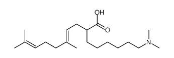 2-[6-(dimethylamino)hexyl]-5,9-dimethyldeca-4,8-dienoic acid Structure