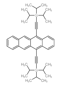 5,12-双((三异丙基甲硅烷基)乙炔基)并四苯结构式