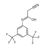 N-[3,5-bis(trifluoromethyl)phenyl]-2-cyanoacetamide结构式