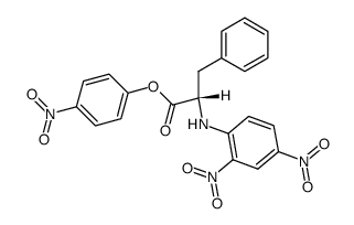 (S)-2-(2,4-Dinitro-phenylamino)-3-phenyl-propionic acid 4-nitro-phenyl ester结构式