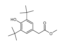 3,5-di-tert-butyl-4-hydroxyphenyl acetic acid methyl ester Structure