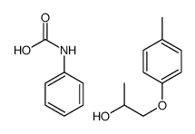 1-(4-methylphenoxy)propan-2-ol,phenylcarbamic acid Structure