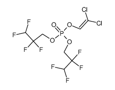 bis(1,1,3-trihydroperfluoropropyl) 2,2-dichlorovinyl phosphate Structure