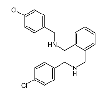 1-(4-chlorophenyl)-N-[[2-[[(4-chlorophenyl)methylamino]methyl]phenyl]methyl]methanamine结构式