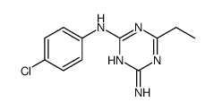 2-N-(4-chlorophenyl)-6-ethyl-1,3,5-triazine-2,4-diamine Structure