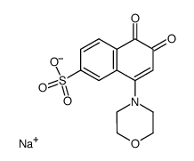 Sodium; 8-morpholin-4-yl-5,6-dioxo-5,6-dihydro-naphthalene-2-sulfonate Structure