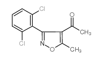 1-[3-(2,6-二氯苯基)-5-甲基异噁唑-4-基]-1-乙酮结构式