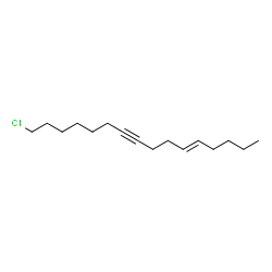 (E)-16-chlorohexadec-5-en-9-yne Structure