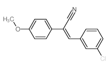 Benzeneacetonitrile, a-[(3-chlorophenyl)methylene]-4-methoxy- structure