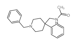 N-[(1-benzyl-4-phenyl-4-piperidyl)methyl]acetamide Structure