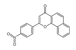 2-(4-nitrophenyl)benzo[h]chromen-4-one结构式
