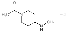 1-乙酰基-N-甲基哌啶胺盐酸盐结构式