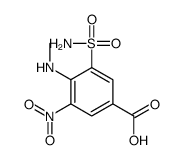 4-(methylamino)-3-nitro-5-sulfamoylbenzoic acid结构式