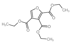 triethyl furan-2,3,4-tricarboxylate结构式