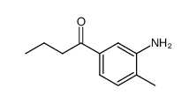 1-(3-amino-4-methyl-phenyl)-butan-1-one Structure