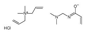 N-[(dimethylamino)methyl]prop-2-enamide,dimethyl-bis(prop-2-enyl)azanium,chloride结构式