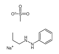 sodium,methanesulfonate,1-phenyl-2-propylhydrazine Structure