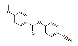 p-Methoxybenzoic acid p-cyanophenyl ester Structure