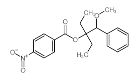 Benzeneethanol, a,a-diethyl-b-methoxy-, 1-(4-nitrobenzoate)结构式