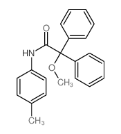 Benzeneacetamide, a-methoxy-N-(4-methylphenyl)-a-phenyl-结构式