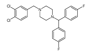 1-[bis(4-fluorophenyl)methyl]-4-[(3,4-dichlorophenyl)methyl]piperazine Structure