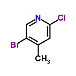 2-氯-4-甲基-5-溴吡啶结构式