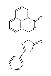 4-naphthal-2-phenyl-5-oxazolone Structure