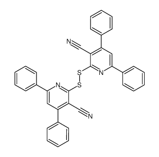 2,2'-bis(3-cyano-4,6-diphenylpyridyl) disulfide结构式