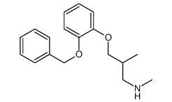 N-Methyl-3-[2-(benzyloxy)phenoxy]-2-methylpropan-1-amine Structure