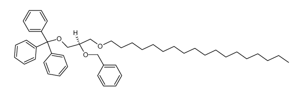 1-O-octadecyl-2-O-benzyl-3-O-trityl-sn-glycerol Structure