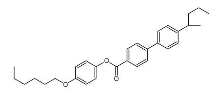 4'-(2-Methylbutyl)-(1,1'-biphenyl)-4-carboxylic acid, 4-(hexyloxy)phenyl ester结构式