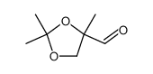 1,3-Dioxolane-4-carboxaldehyde, 2,2,4-trimethyl- (9CI) Structure