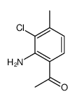 1-(2-氨基-3-氯-4-甲基苯基)-乙酮结构式