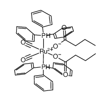 di(butyrato)dicarbonylbis(triphenylphosphine)ruthenium结构式