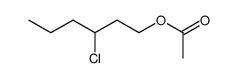 3-chlorohexyl acetate结构式